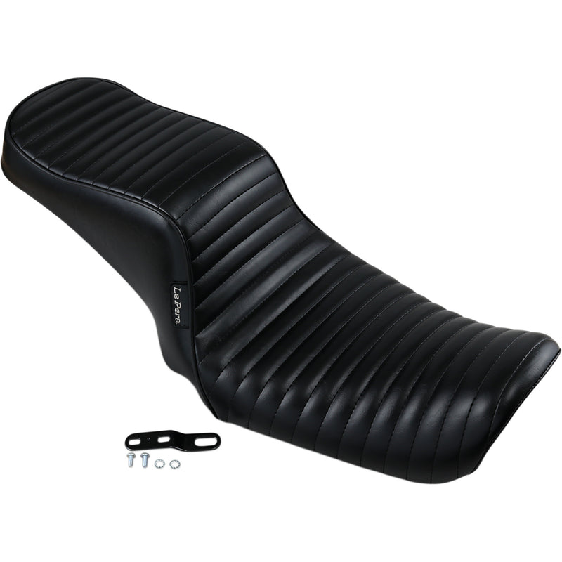 LE PERA 0803-0617 LK-021PT Cherokee Seat - Pleated - Black - FL/FX '06-'17