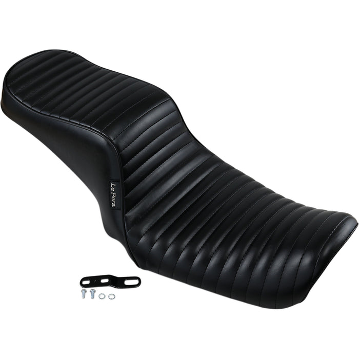 LE PERA 0803-0617 LK-021PT Cherokee Seat - Pleated - Black - FL/FX '06-'17