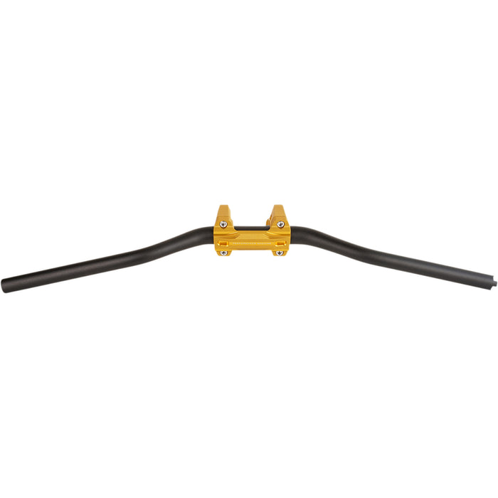 PERFORMANCE MACHINE (PM) 0602-1238 0208-2186M-SMG Phatbar & Riser Kit - Handlebar Assembly - External Wiring - Gold Ops