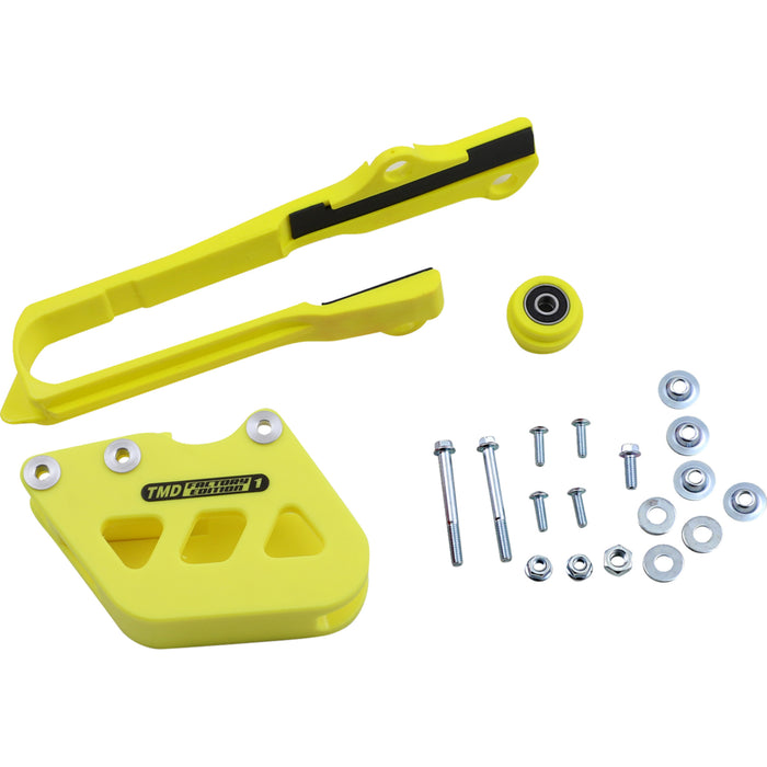 T.M. DESIGNWORKS 1231-1364 SCP-OR1-YL Chain Guide and Slider Kit Chain Guide/Slider - Suzuki - Yellow