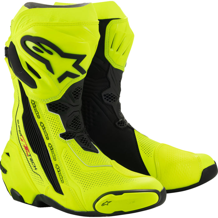 ALPINESTARS Supertech R Vented Boots Fluorescent - Yellow/Black US