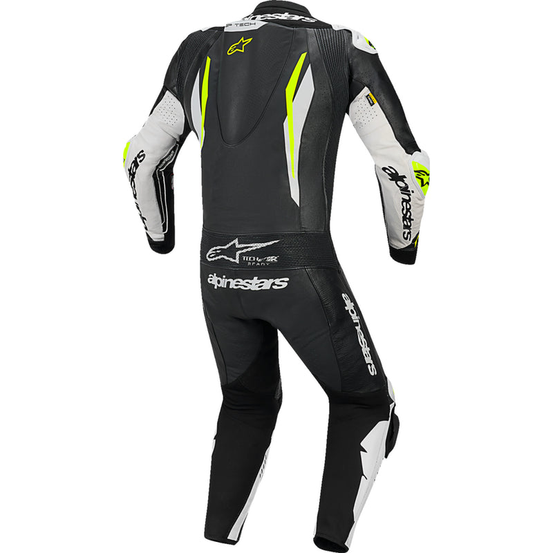 ALPINESTARS GP Tech v5 1-Piece Leather Suit Black/White/Yellow - Fluo US / EU