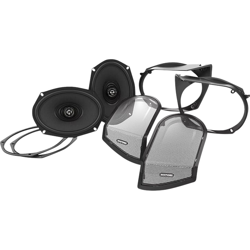 Hogtunes Speaker Lid Kit - RETRO 692 LID-AA For Harley Touring 1998-2013