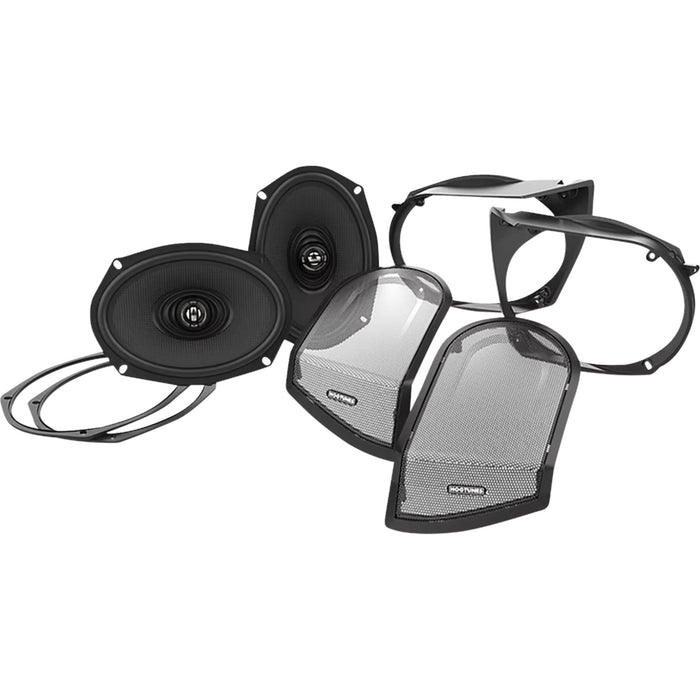 HOGTUNES 4405-1045 RETRO 692 LID-AA Saddlebag Lid and XL Speaker Kit Speaker Lid with 6"x9" XL Speakers