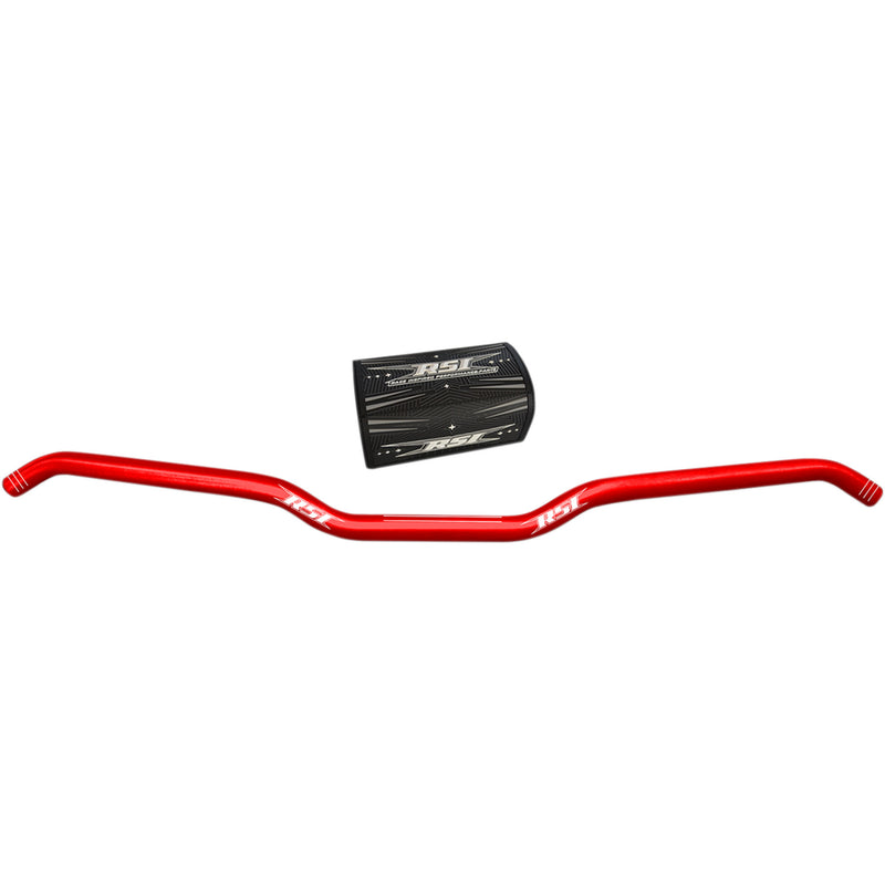 RACE SHOP INC. 0601-4996 T6-10R-RR Hustler Anodized Aluminum Handlebars Handlebar - Hook - 13° - Race Red