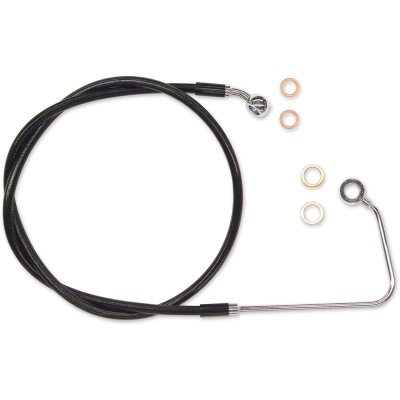 Magnum Shielding XR Stainless Upper Brake Line Black For Harley Softail 2015-2017