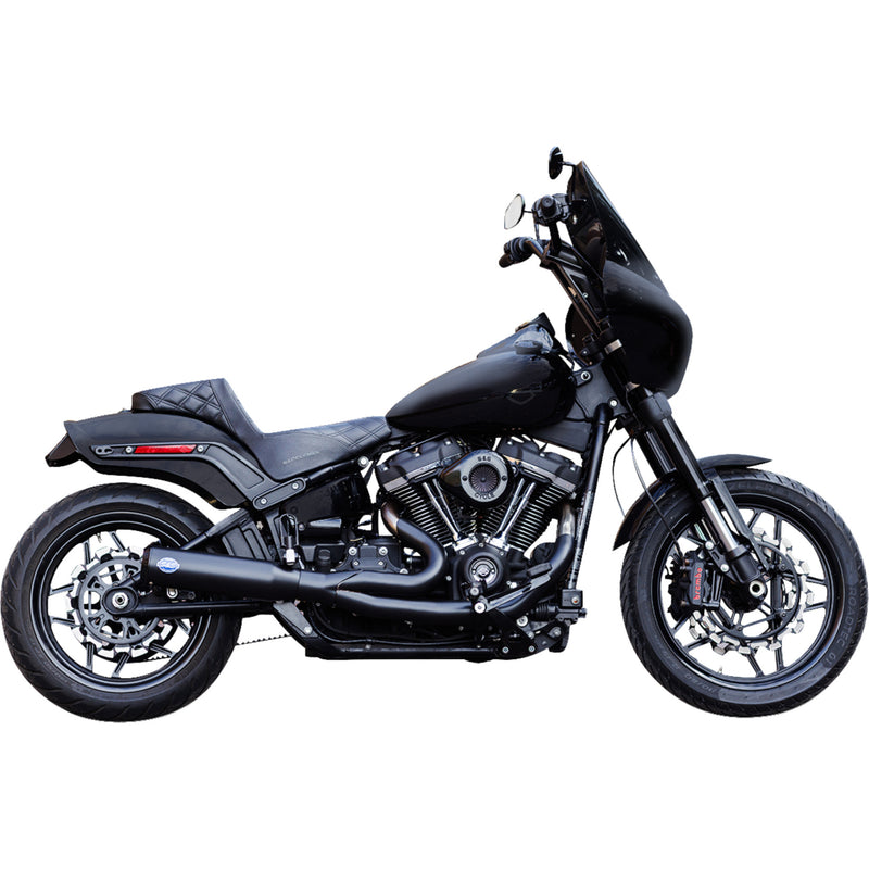 S&S Cycle Qualifier 2-Into-1 Exhaust System - 550-1104 For Harley Softail 2018-2024