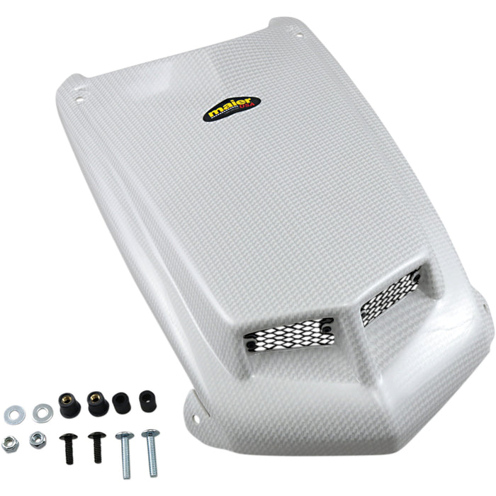 MAIER 0520-2736 50975-31 Replacement Hood ATV Hood Cover - TRX450R - White-Carbon