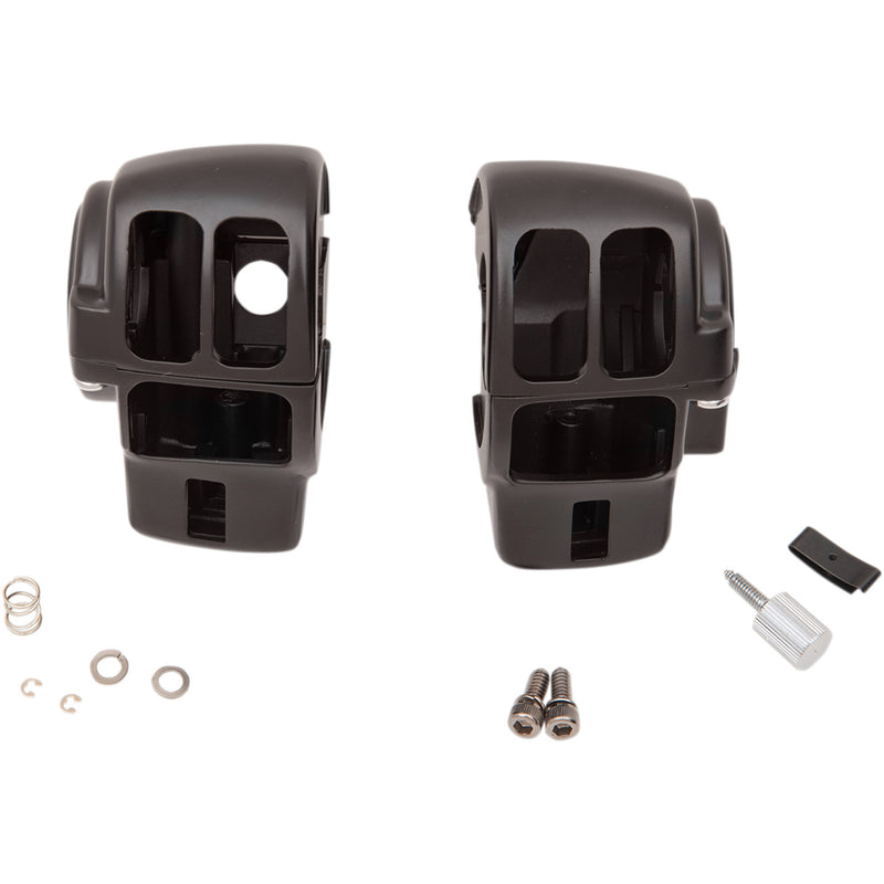 Drag Specialties Handlebar Switch Housing Kit Radio Matte Black For Harley Touring 1996-2007