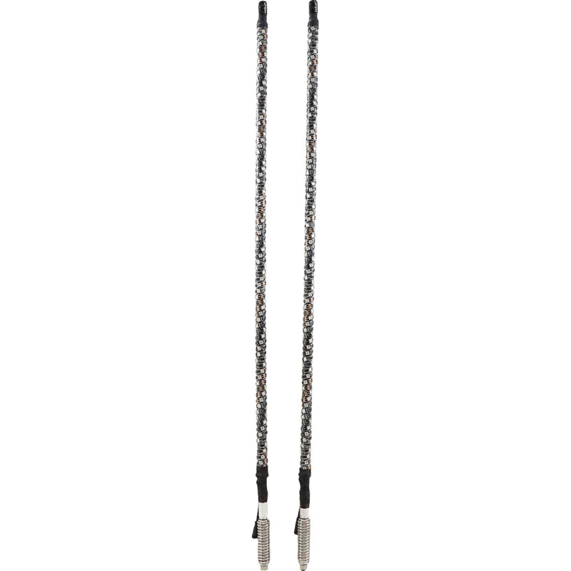 WHIPITLIGHTRODS 2040-2937 SB-CHSBTR-132 Bluetooth Light Rod Chasing 3' Light Rod Whip - Chase - Pair - Black