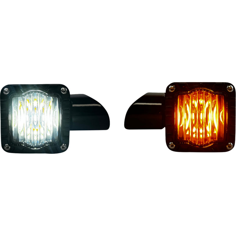 Custom Dynamics Shark Demon™ Turn Signal - SD-RG-FT-AW For Harley Road Glide 2015-2025