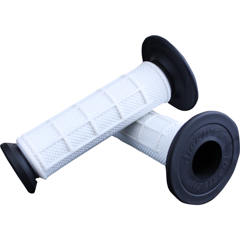 DRIVEN RACING 0630-2816 D535-WT Pro Waffle Grips Grips - Pro Waffle - White