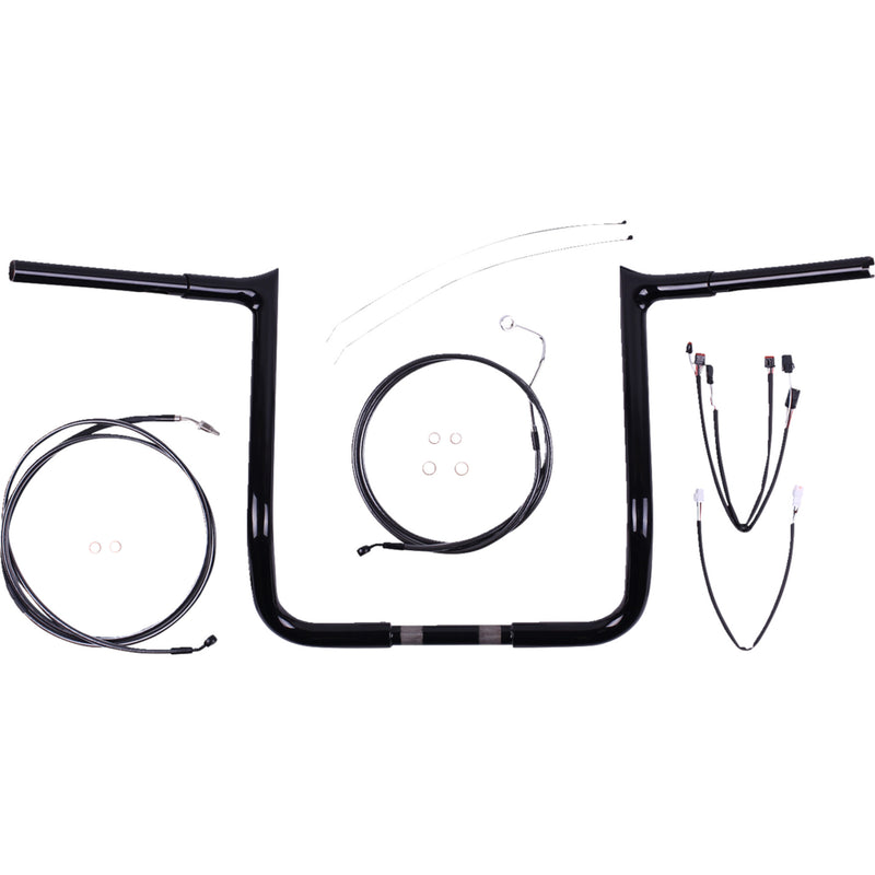 Magnum Shielding Viking Warrior Handlebar Kit 12" Black Pearl™ - 48888-712 For Harley Road Glide 2017-2020