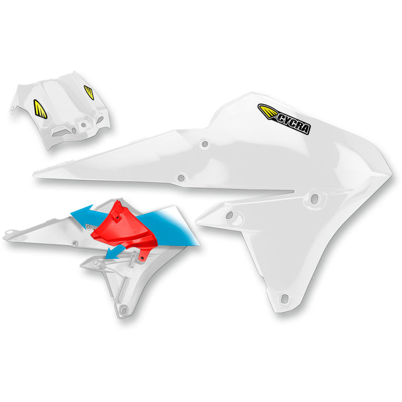 Cycra Powerflow Radiator Shroud - 1CYC-1778-42 Yamaha Dirt Bikes 2014-2019