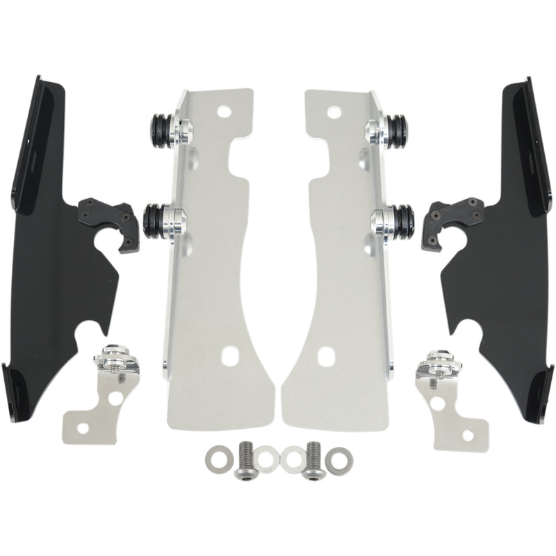 MEMPHIS SHADES 2321-0234 MEB8981 Fats/Slim Windshield Trigger-Lock Complete Mount Kit Fats/Slim Trigger Lock Mounting Kit - XV 1600/1700 - Black