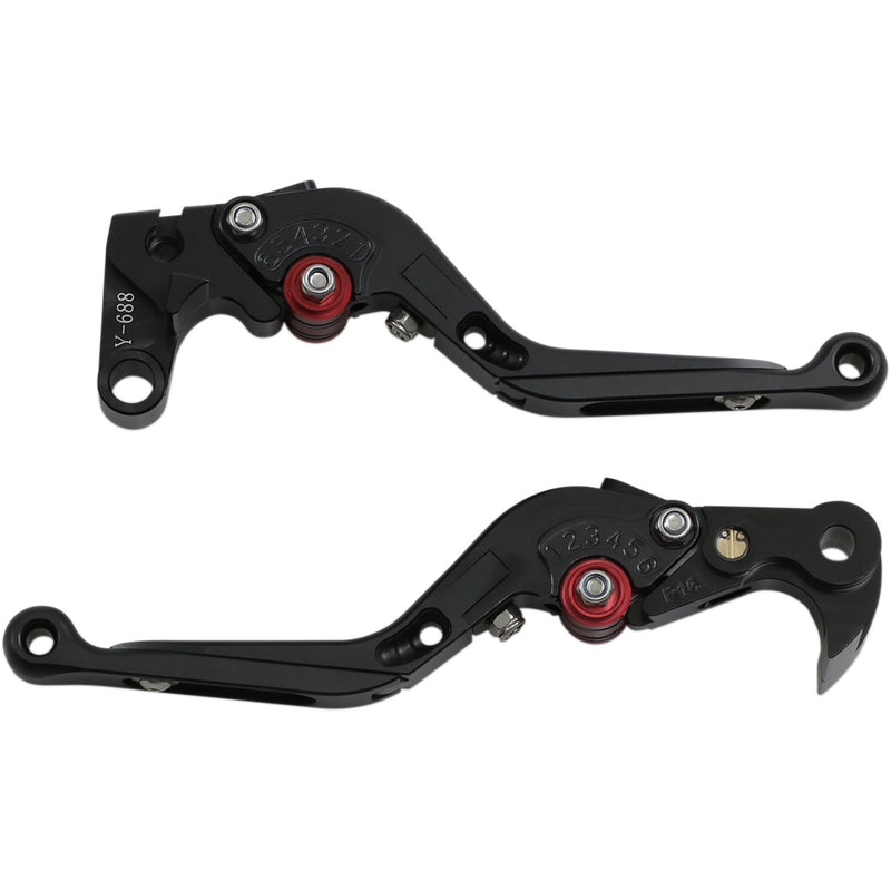 MGP 0610-1899 81501-2600 MGP Brake and Clutch Lever Set Lever Set - MGP - Black