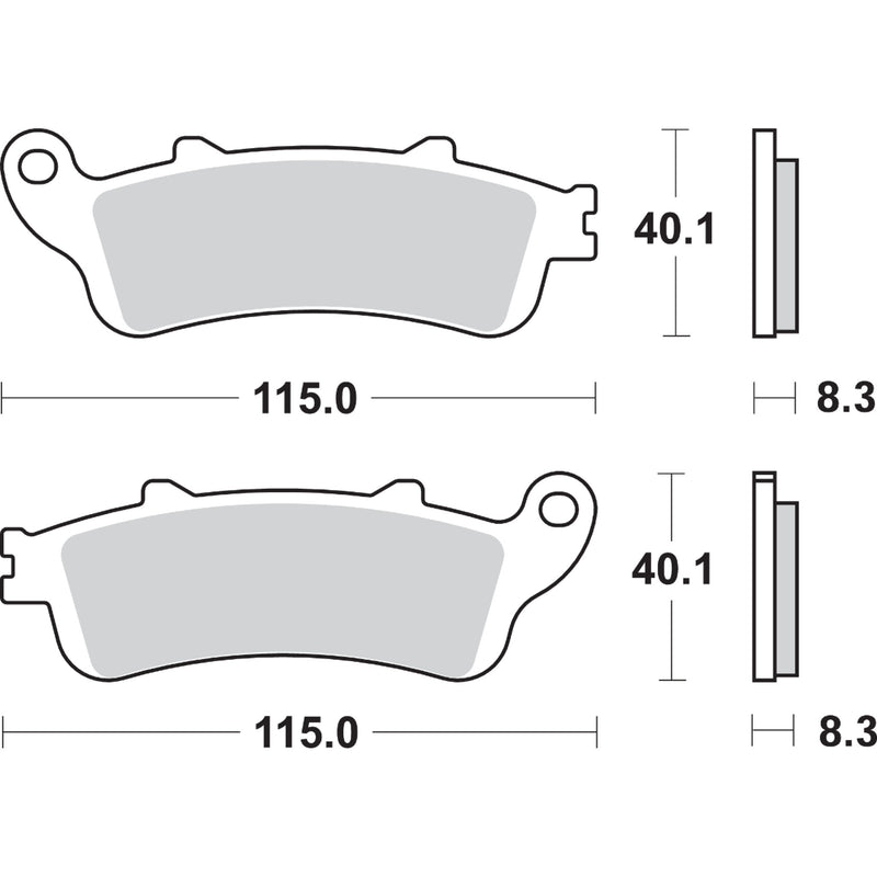 Sbs Brake Pad - 736LS Honda Motorcycles 1997-2016