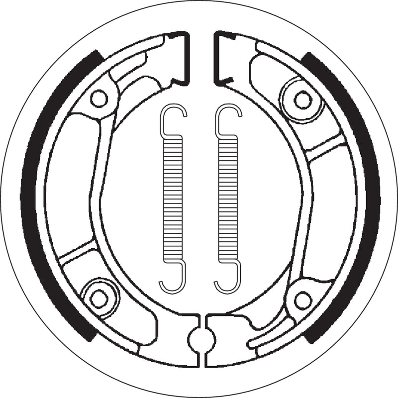 SBS 1723-0429 2013 Ceramic Organic Brake Shoes Brake Shoes - Honda