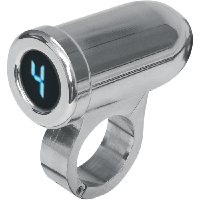 DAKOTA DIGITAL 2212-0140 PGR-1100 Auto Programming Gear Indicator - 1" Auto Programming Gear Indicator - Chrome - Blue Display