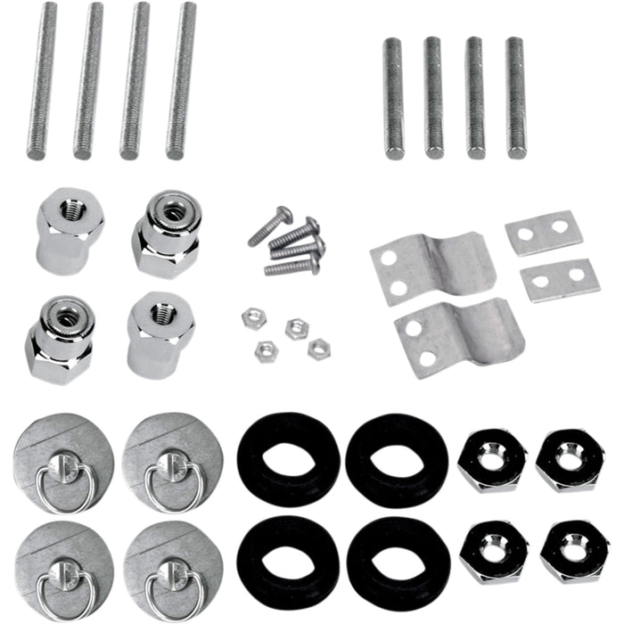 SADDLEMEN 3501-0341 3501-0341 S4 Quick-Disconnect Saddlebag Docking Post and Fastener Kit for Harley - Softail