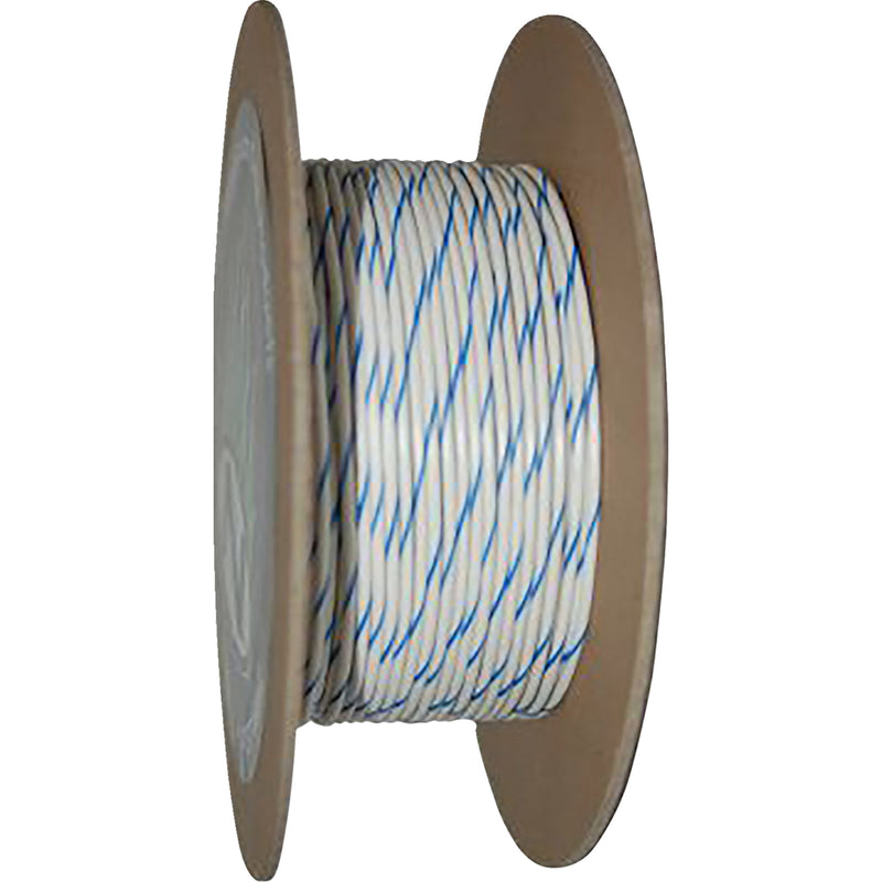 NAMZ 2120-1256 NWR-96-100-20 OEM Color Wire Spool 100' Wire Spool - 20 Gauge - White/Blue