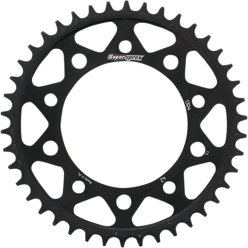 SUPERSPROX 1210-1867 RFE-1304-42-BLK Racing Steel Rear Sprocket Rear Sprocket - 42 Tooth