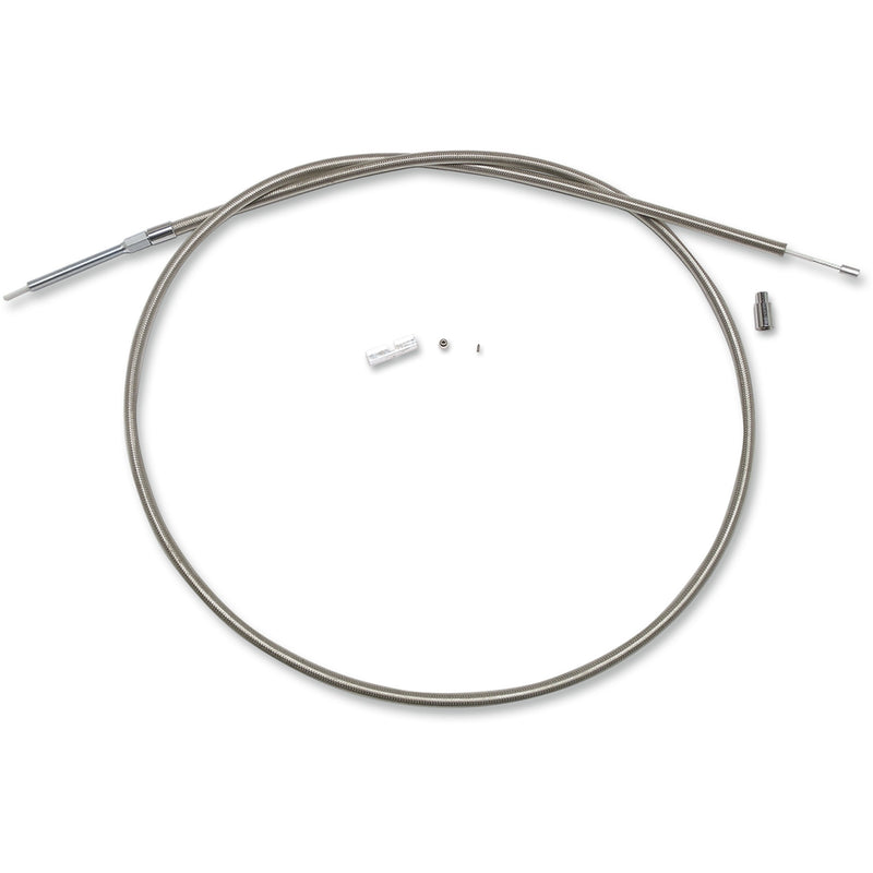 Magnum Shielding BYO™ Build Your Own™ Clutch Cable Kit 74" Sportster Braided Stainless Steel - 398661 For Harley Sportster 1971-1985