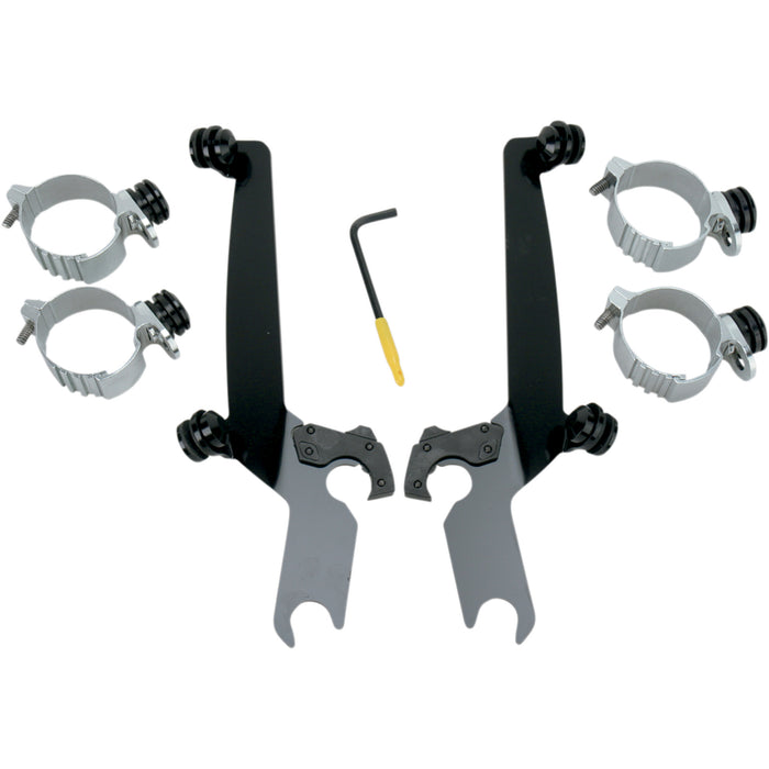 MEMPHIS SHADES 2320-0075 MEB8928 Sportshield Trigger-Lock Complete Mount Kit - Sportshield Trigger-Lock Mounting Kit - Black