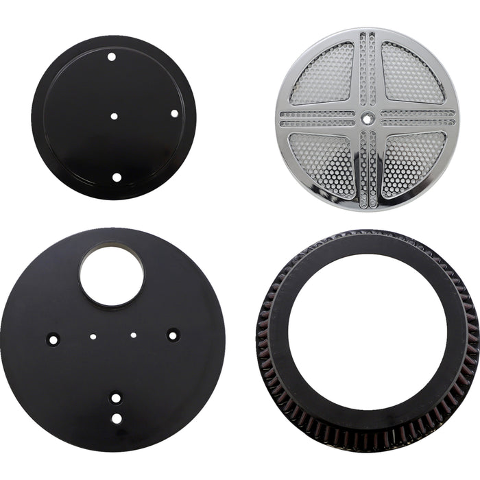 BARON 1010-0487 BA-2320-00 xXx Big Air Kit chrome