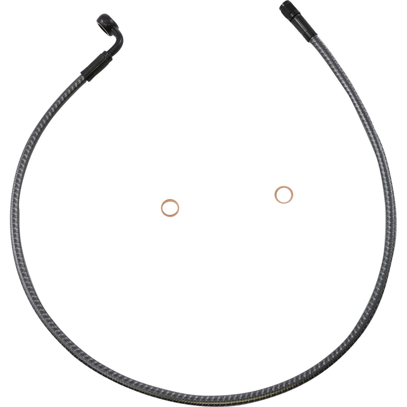 MAGNUM SHIELDING 1741-6310 AS77230 KARBONFIBR Designer Series ABS-Specific Front Upper Brake Kit - Brake Line - Front - 10 mm - 90° - 30" - KARBONFIBR
