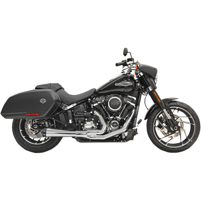 Bassani Xhaust Road Rage 2-Into-1 Exhaust System - 1S81R For Harley Softail 2018-2024