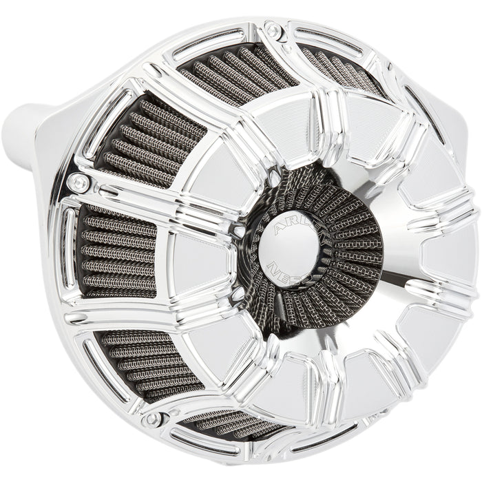 ARLEN NESS 1010-2307 18-946 Inverted Series Air Cleaner Kit — 10 Gauge - Chrome