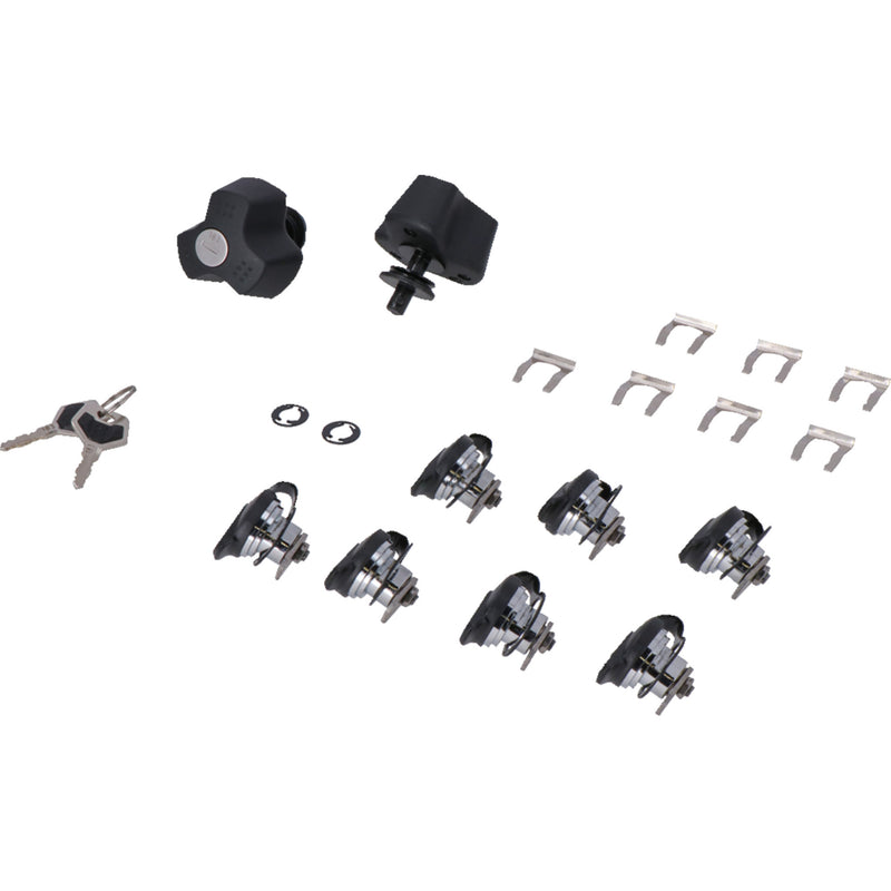 SW-MOTECH 4010-0438 QLS.00.046.15100 Trax Lock Set evo - anti-theft protection - 9 matching locks with keys