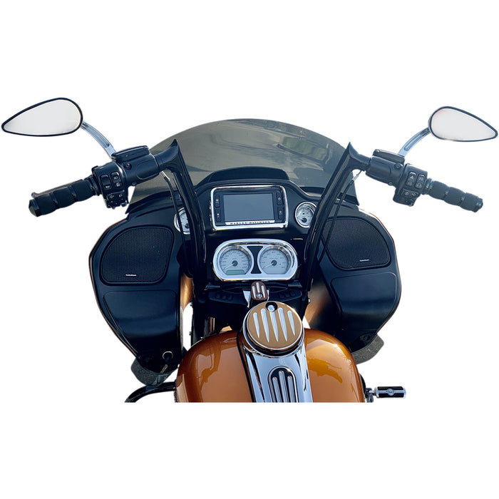 FAT BAGGERS INC. 0601-5256 806014-B 1-1/2" EZ Install Pointed Top Handlebar - 14" - Black