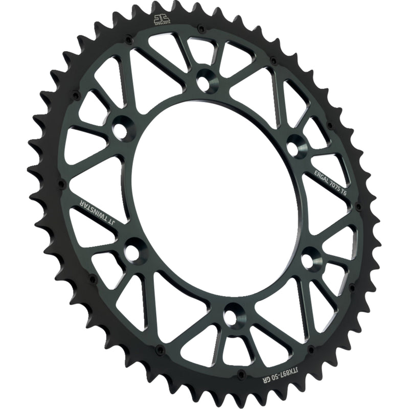 JT Sprockets Twinstar Rear Sprocket Twinstar 50 Tooth Graphite Gas Husqvarna Husaberg - JTX897.50GR Husaberg Dirt Bikes 1996-2013