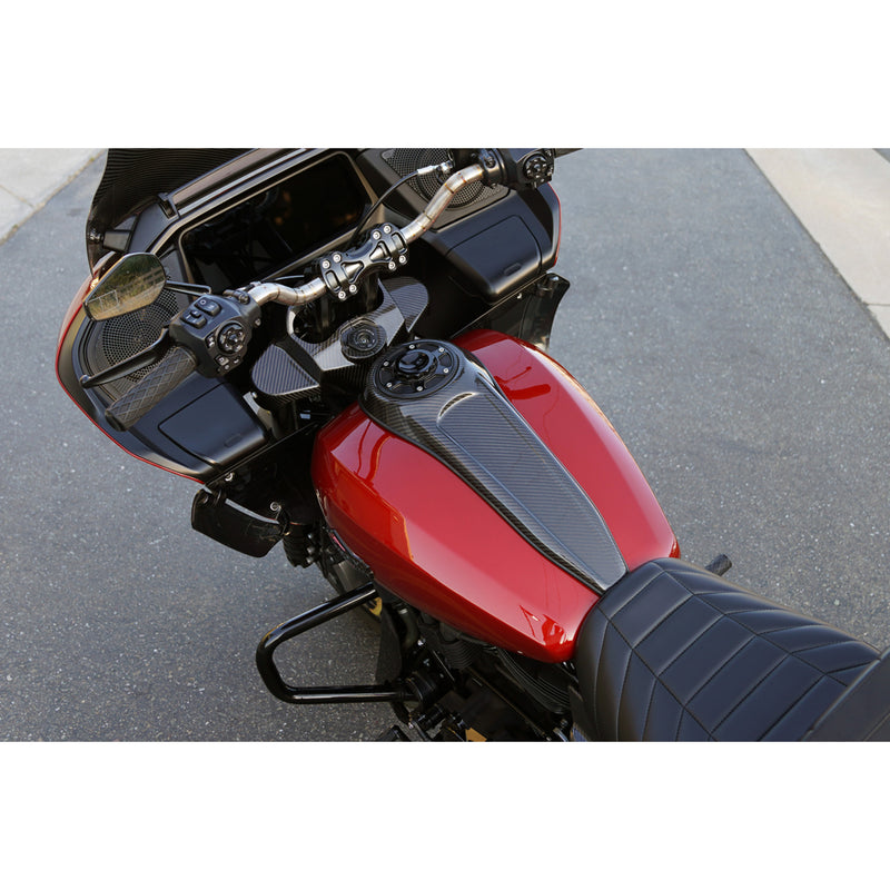 Arlen Ness Tank Dash, Carbon Fiber 24+FLT - 220-011 For Harley Touring 2024-2026