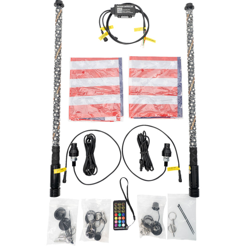 BRITE-LITES 2040-3412 BL-WPSKIT2 Whip Light 2' - quick connect - pair