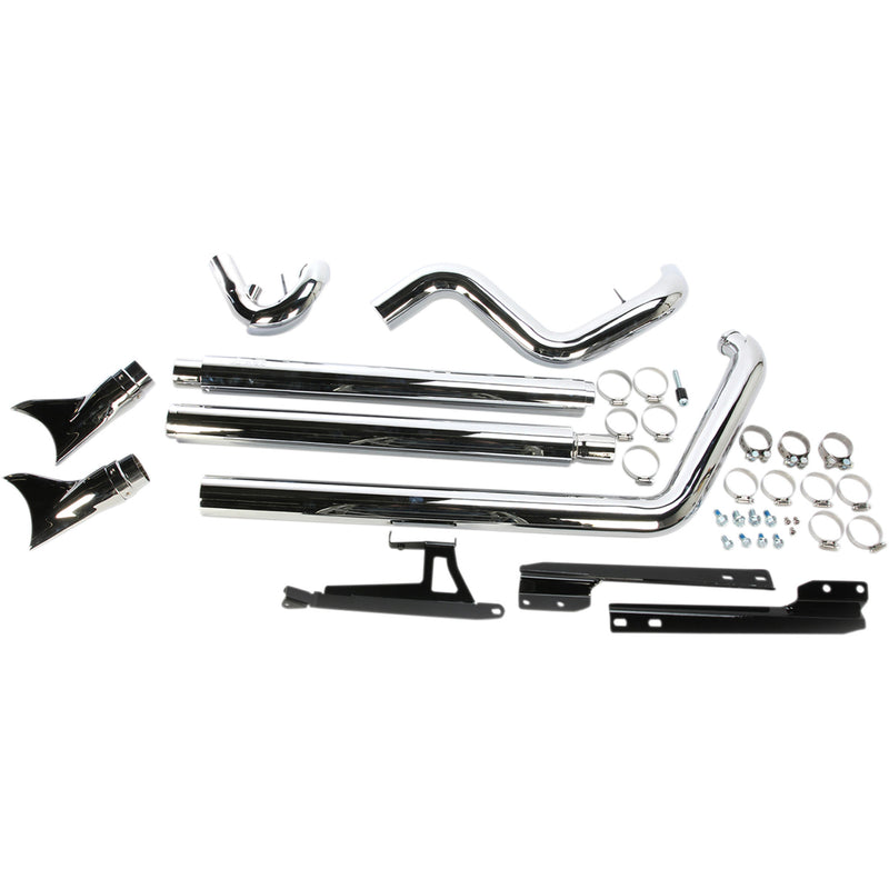 Cobra Bad Hombre Duals 2-Into-2 Exhaust System - 6988 For Harley Softail 2007-2011
