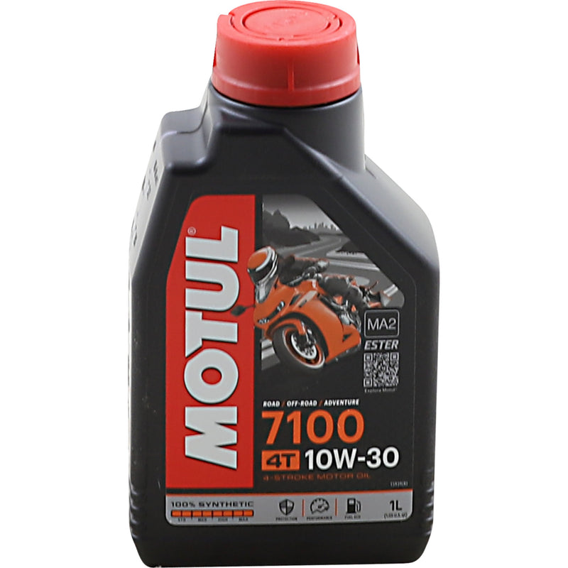 MOTUL 3601-0799 104089 7100 Synthetic 4T Engine Oil 7100 4T Synthetic Oil - 10W-30 - 1L