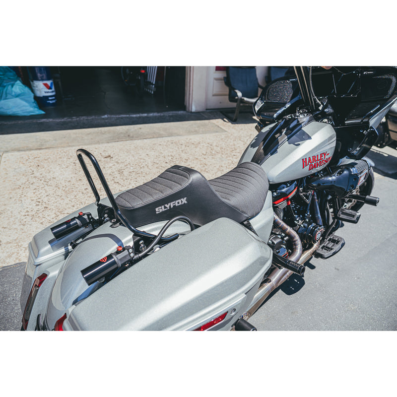 Slyfox Highnoon Seat - 4704B-SlyFox For Harley Touring 2023-2026