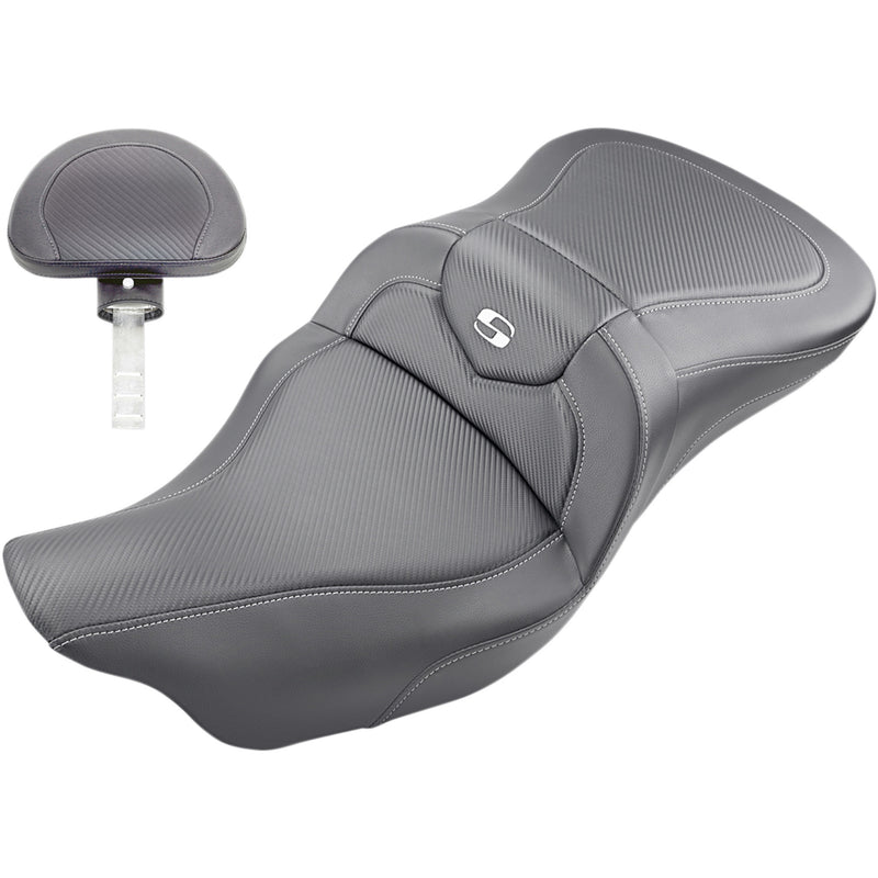 Saddlemen Roadsofa™ Seat - 808-07B-185TBR For Harley Touring 2008-2025