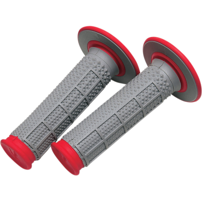 RENTHAL 0630-0263 G163 Tapered Dual-Compound Grips Grips - Tapered - Red