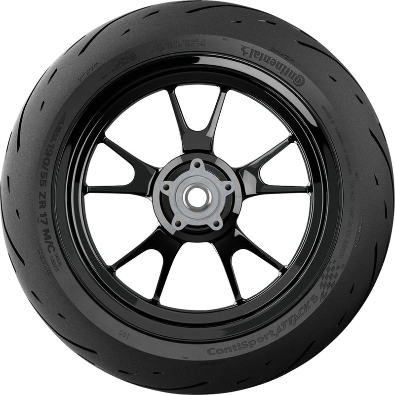 CONTINENTAL 0302-1909 02447690000 ContiSportAttack 5 Tire Tire - ContiSportAttack 5 - Rear - 180/55ZR17 - (73W)