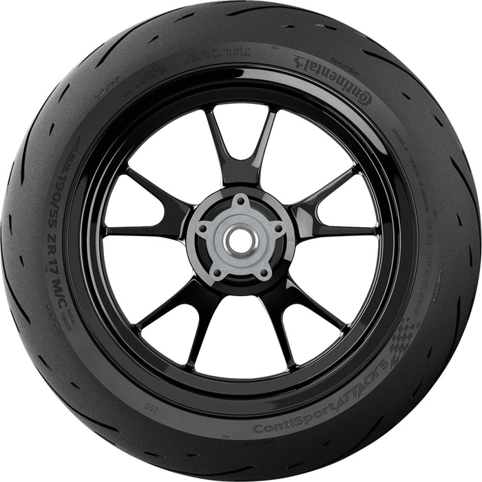 CONTINENTAL 0302-1909 02447690000 ContiSportAttack 5 Tire Tire - ContiSportAttack 5 - Rear - 180/55ZR17 - (73W)