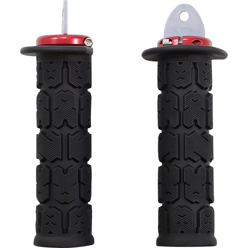 ODI 0630-2881 J33RGB-R Rogue ATV/PWC Grips Grips - Rogue - ATV/PWC - Black/Red