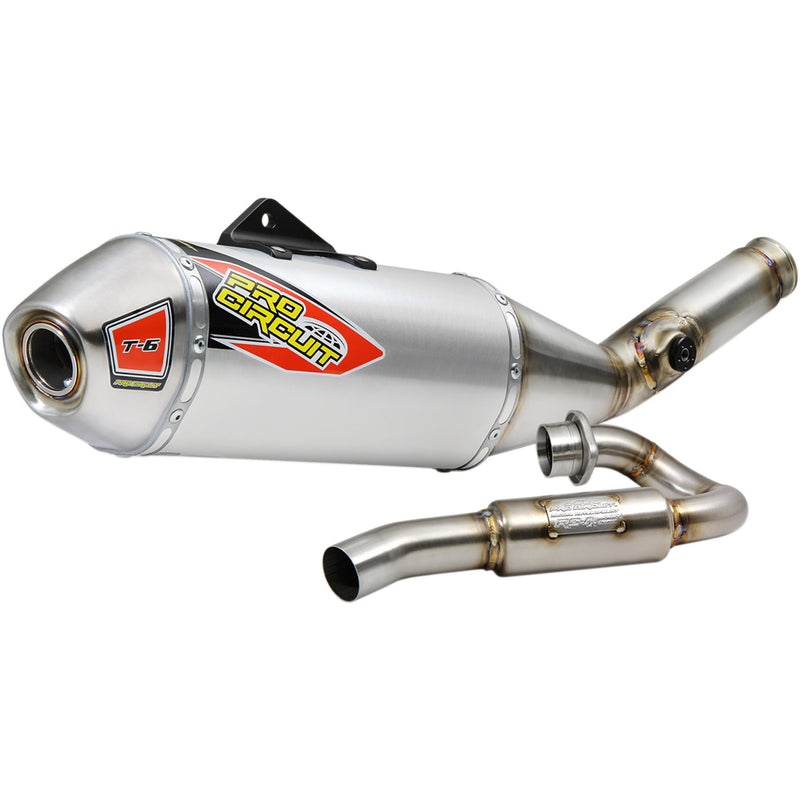 Pro Circuit T-6 Single Canister Exhaust System - 0121945G Kawasaki KX 450 / 450XC 2019-2023