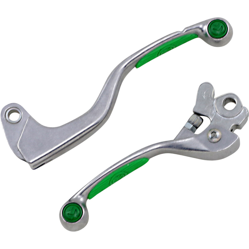 Moose Offroad Competition Lever Set - 1SGWF39 For Kawasaki Dirt Bikes 2000-2015 | Suzuki RM 100 / RM 65 / RMZ 250 / RMZ 450 2003-2007
