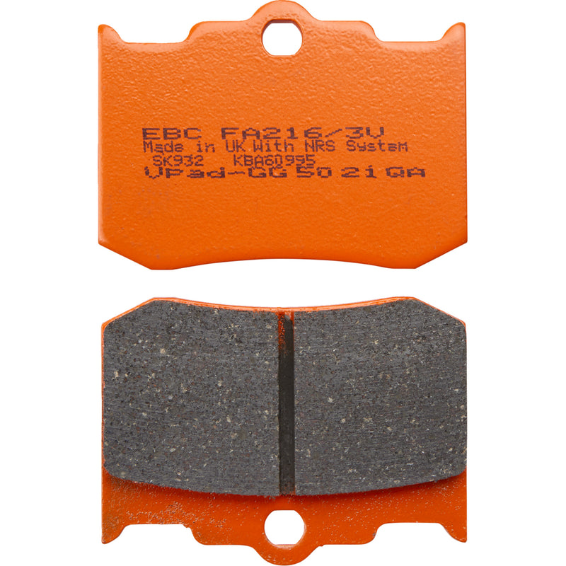 EBC 1721-1416 FA216/3V Sintered Metal Caliper Brake Pads Brake Pads - FA216/3V
