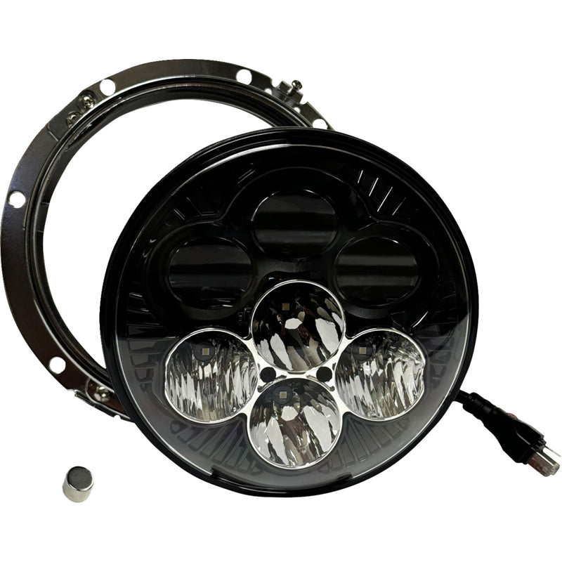 Custom Dynamics Shark Demon™ Headlight - SD2-7-13 For Harley Motorcycles 1994-2016
