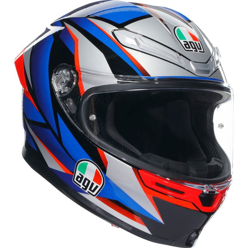 AGV 0101-15631 21183950020152X K6 S Slashcut Helmet K6 S Helmet - Slashcut - Black/Blue/Red - 2XL